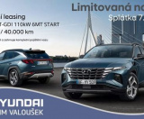 V květnu k Vám přicházíme se skutečně neodolatelnou nabídkou bezstarostného operativního leasingu. Splátka pod 8.000 Kč u atraktivního SUV modelu Tucson, to je skutečný, pravý jarní životabudič. Pospěšte si s rozhodnutím,  kontaktujte naše prodejce, spočítáme Vám jakoukoli variantu motorizace a výbavy, akce je limitovaná omezeným počtem kusů. Váš tým Hyundai Centrum Valoušek.